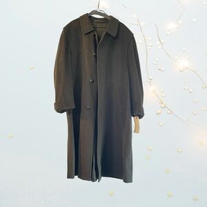 Steinbock Dark Green Wool Winter Overcoat size XL